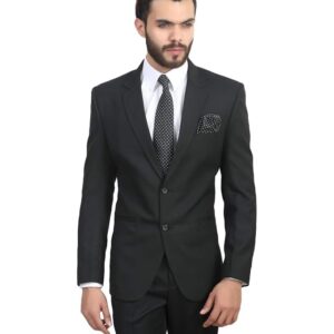 MANQ Men's Slim Fit Single Breasted Blazer