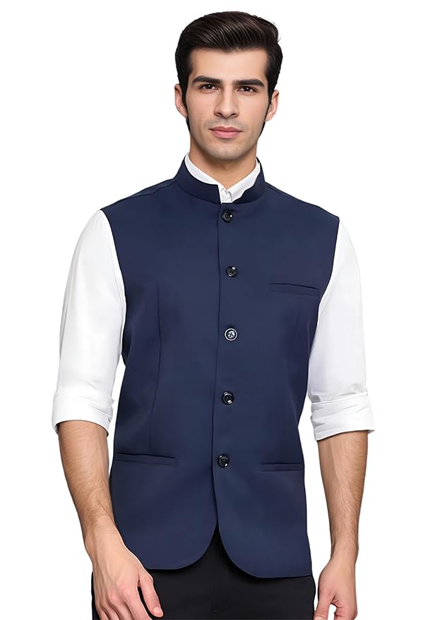 ROCKSY, Nehru Jacket, Bandi Modi Koti for Men, Cotton Waistcoat for All Occasion: Diwali, Wedding, Ethnic, Office Party, Formal and casual Look